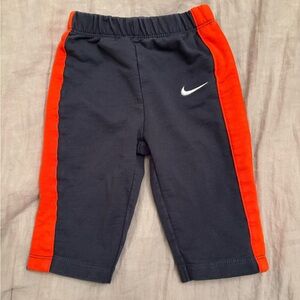 Nike Baby Dark Gray and Bright Orange Pants / Size 6/9 M